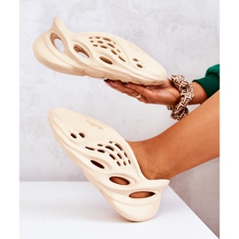 PS1 Tênis esportivo leve de espuma bege na onda 2