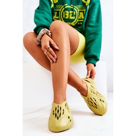 PS1 Tênis esportivo leve de espuma verde na onda multicolorido 1