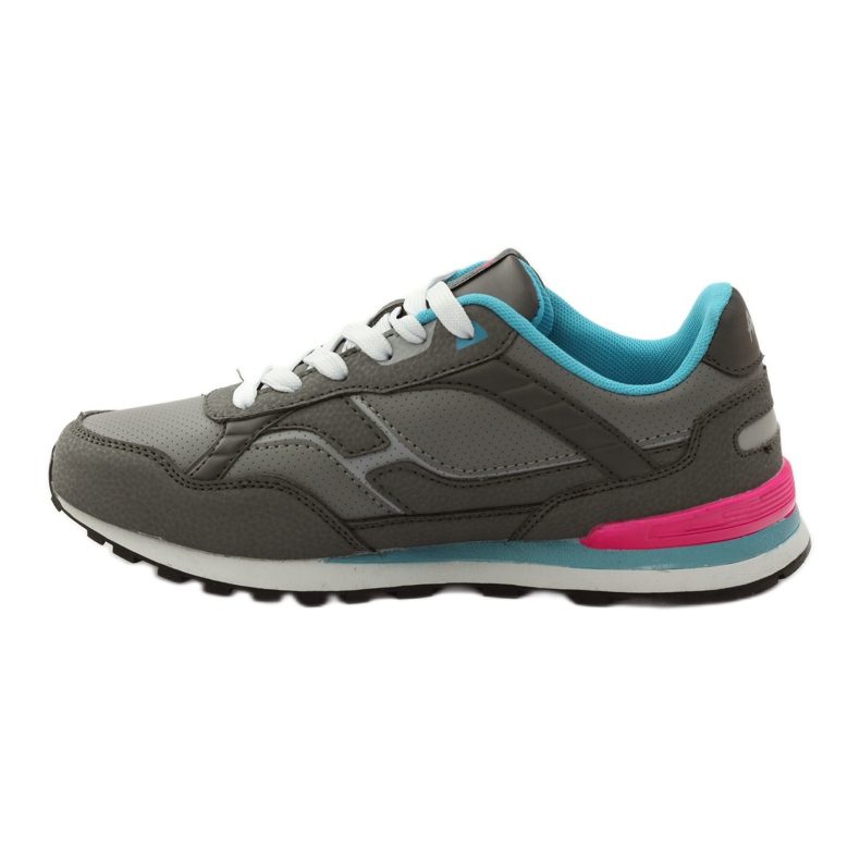 American Club Corrida esportiva americana C1 cinza azul rosa 2