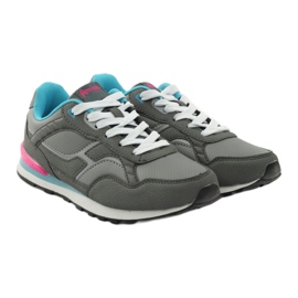 American Club Corrida esportiva americana C1 cinza azul rosa 4