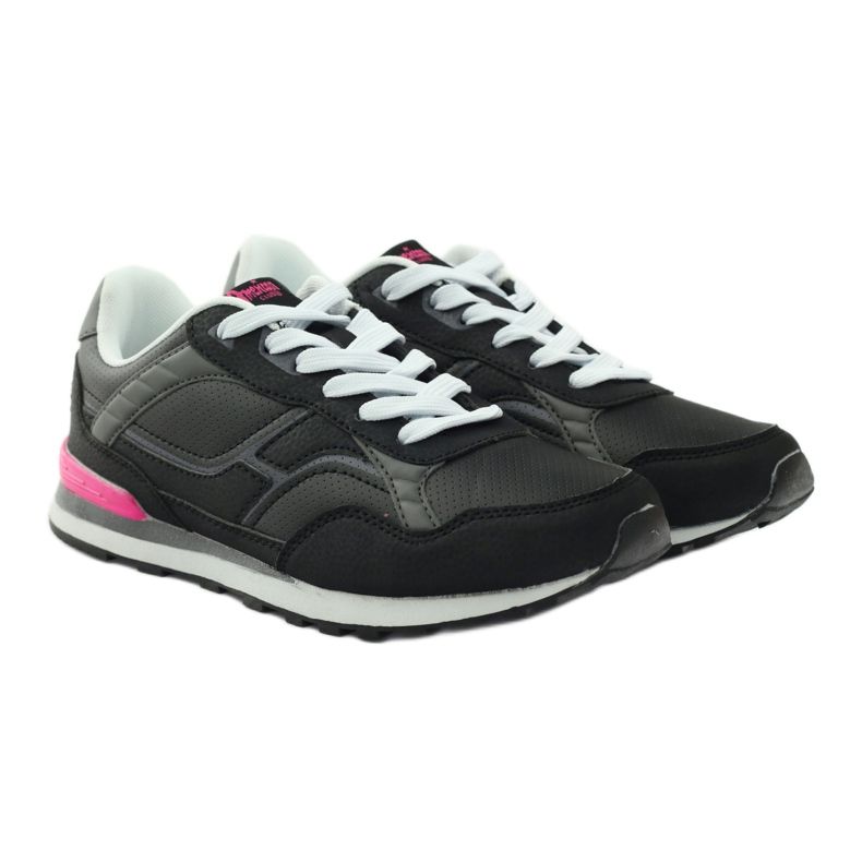 American Club C1 esportes jogging preto rosa 4
