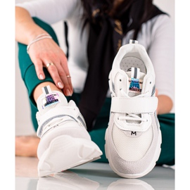 TRENDI Tênis esportivo com velcro cinza 2