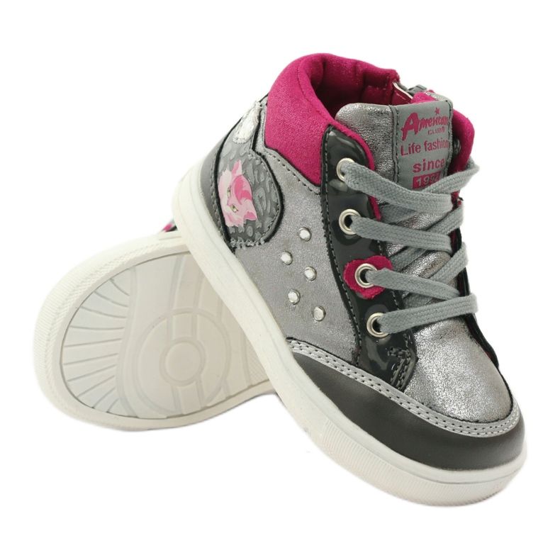 American Club Sapatos American 152893 cinza sapatos esportivos rosa 3