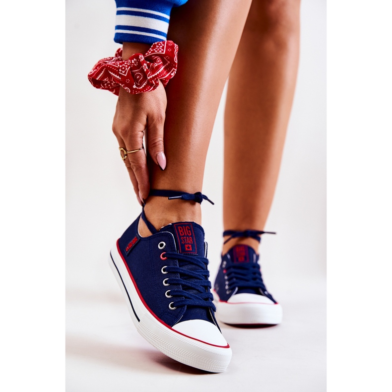 Tênis feminino Big Star JJ274121 Azul marinho 2