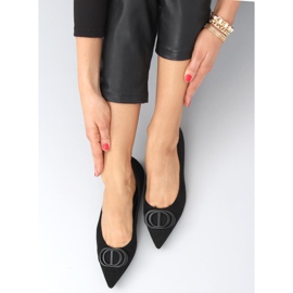 Bailarinas Arte Black com dedos amendoados preto 1 Bailarinas Arte Black com dedos amendoados preto 1