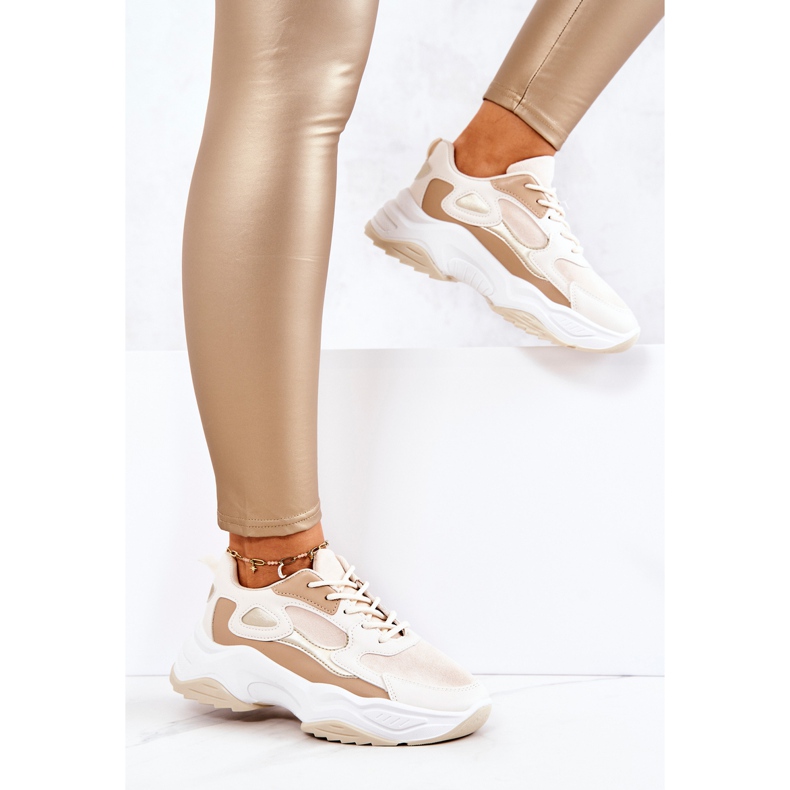 PS1 Tênis Esportivo Bege Retroque 1