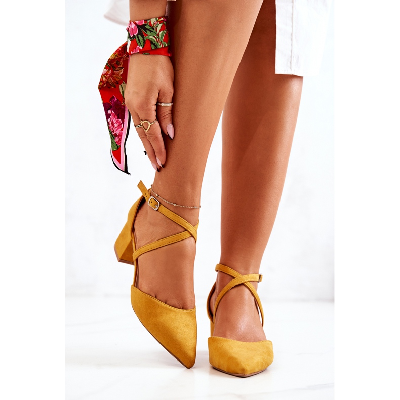 PS1 Bombas de camurça em um bar em Spitz Yellow Shelley amarelo 1