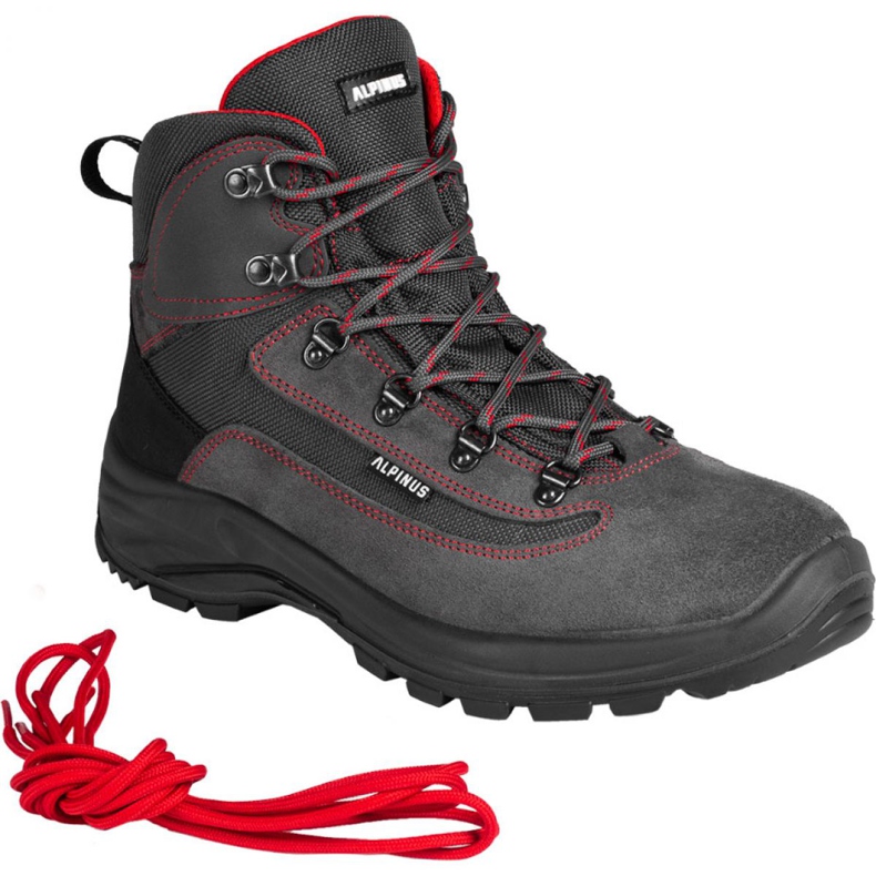 Sapatos de trekking Alpinus Brahmatal High Active GR43321 vermelho cinza 2