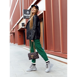 Botas de couro Big Star II274365 cinza 6