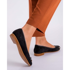 Marco Shoes Bailarinas camurça 1152P em preto 2