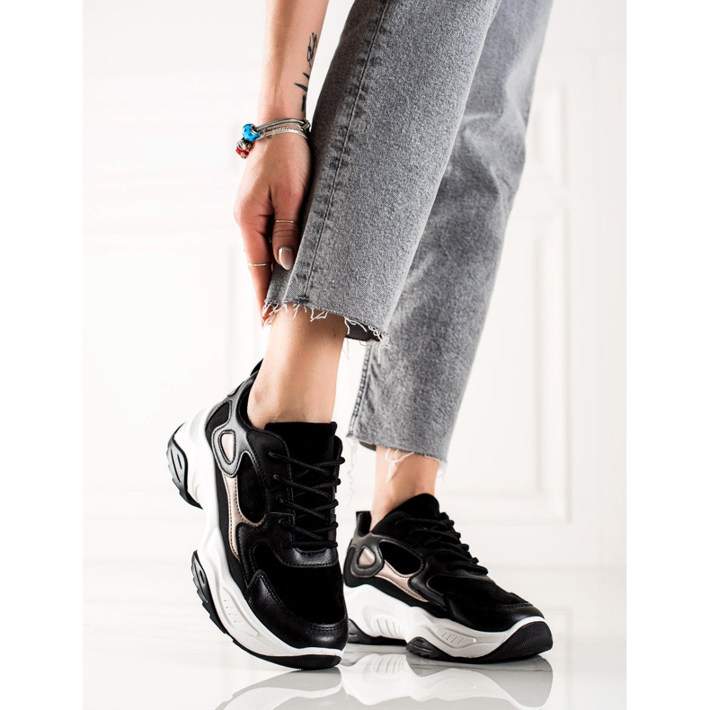 Marquiz Tênis da moda preto 1