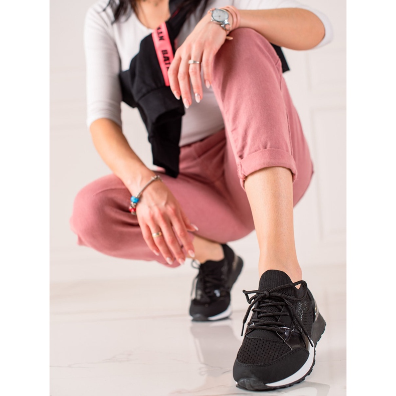 TRENDI Calçados Esportivos Elegantes preto 1