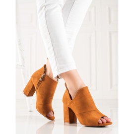 Botas Open Toe VINCEZA amarelo 1