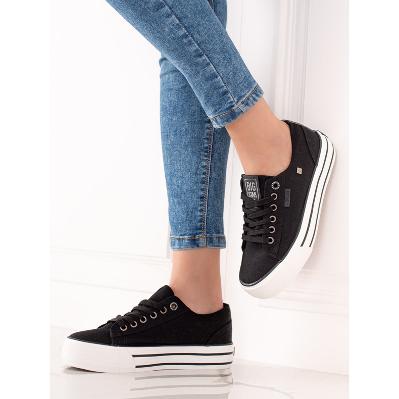 Tênis feminino Big Star HH274056 preto 1