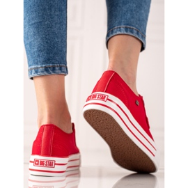 Tênis feminino Big Star HH274053 vermelho 1