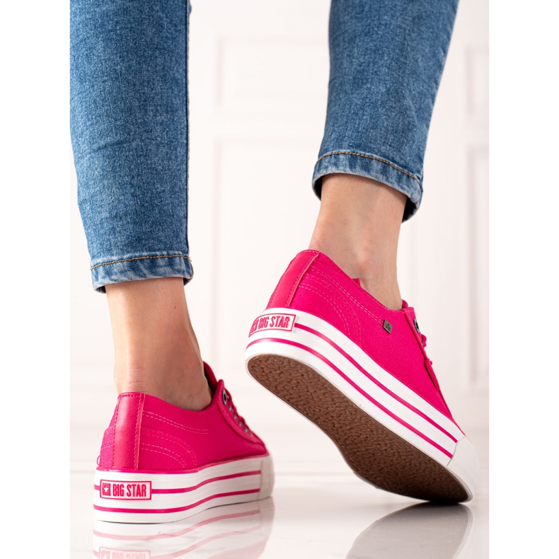Tênis feminino Big Star HH274054 rosa 1