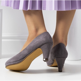 Bombas femininas Graphite Alves cinza 1