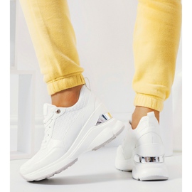 Tênis de cunha Cleveland branco 1