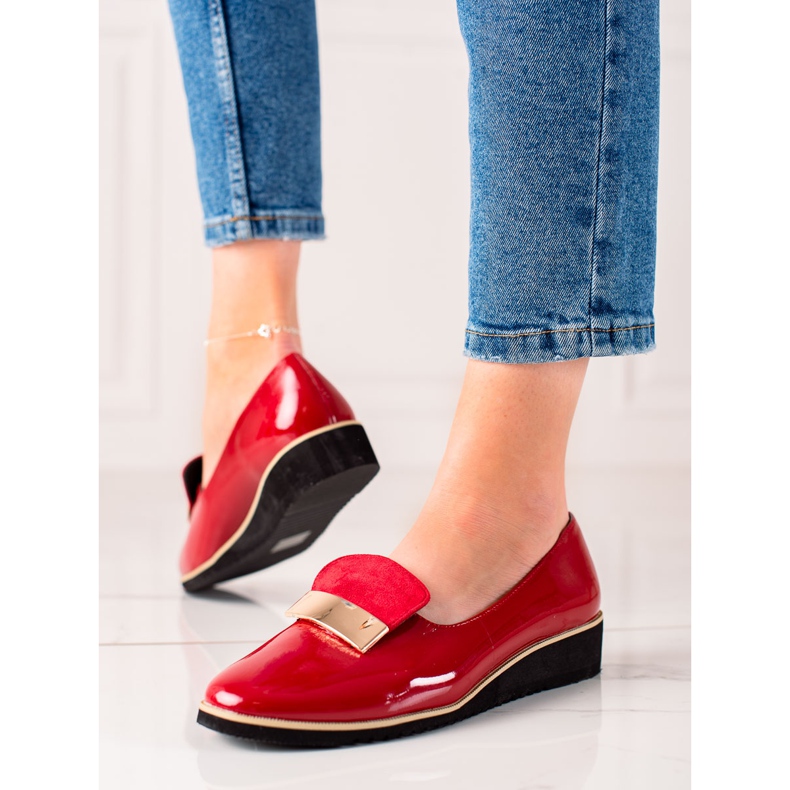 Goodin Sapatos leves com enfeite vermelho 1