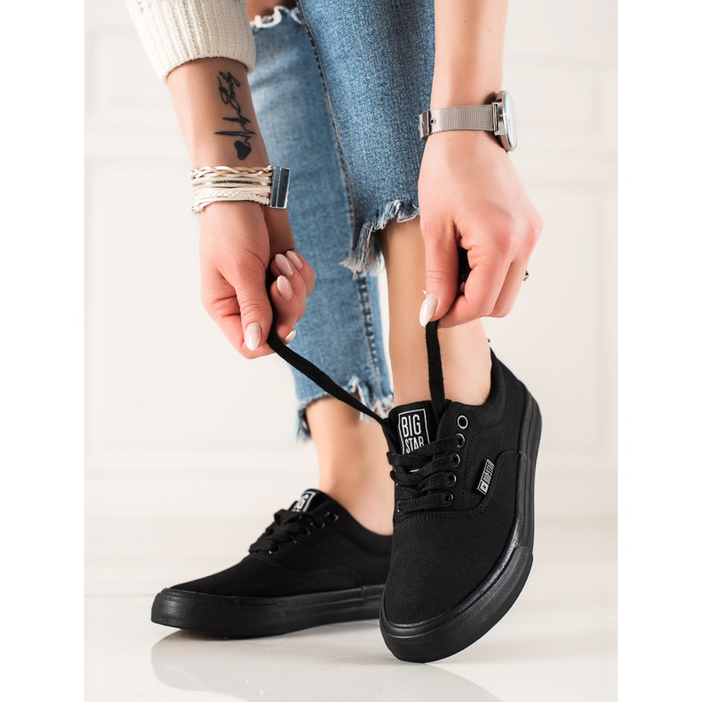 Tênis feminino Big Star FF274164906 preto 1
