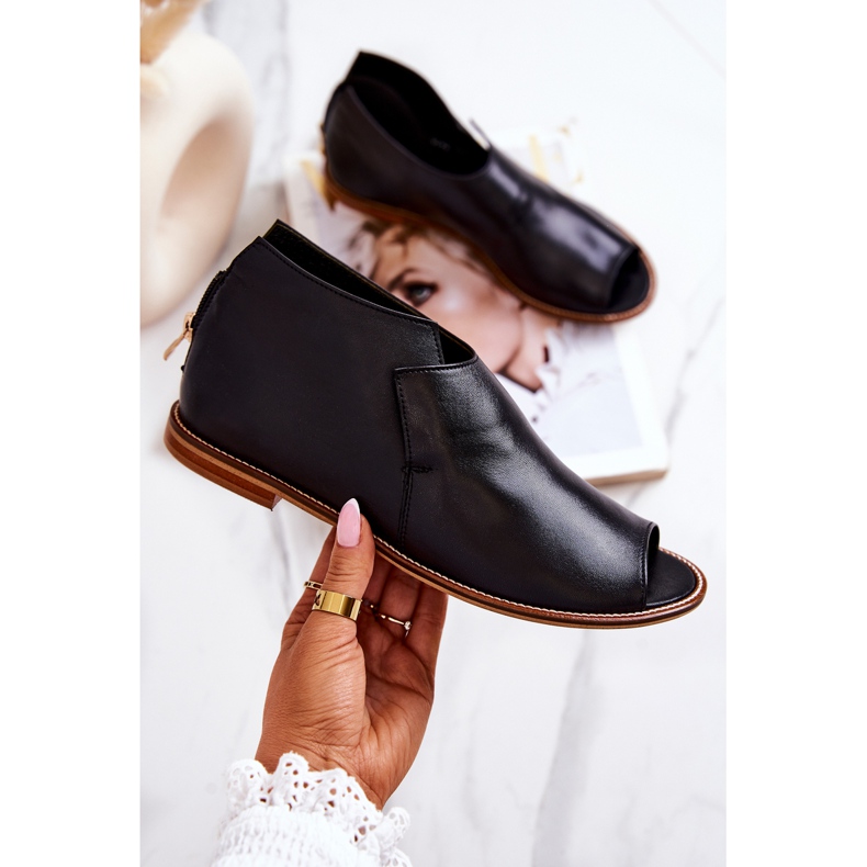 Botas de couro com salto alto Laura Messi Preto 2324 1