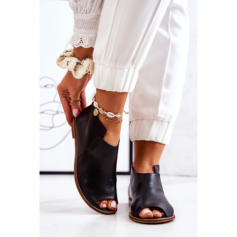 Botas de couro com salto alto Laura Messi Preto 2324 2