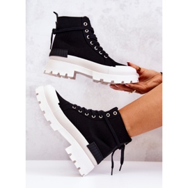 PS1 Botas Pretas de Amarração Fiel preto 1