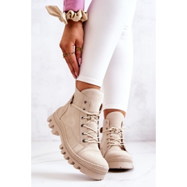 PK1 Botas Marsha Bege Amarradas Caçadores 2