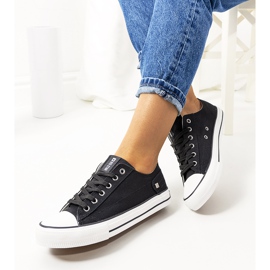 Tênis clássico Big Star Black DD274338 branco preto 1