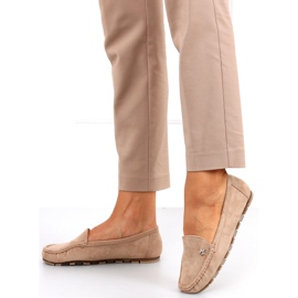 Mocassins femininos Sekue Khaki bege 1