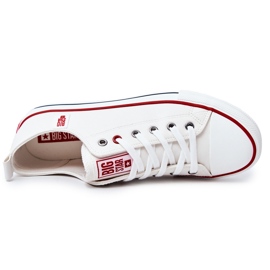 Tênis masculino de couro Big Star JJ174069 branco 2