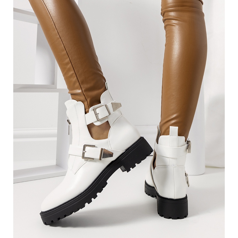 Botas femininas Sigley brancas branco 2