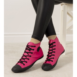 Tênis Shape of You preto vermelho rosa 1