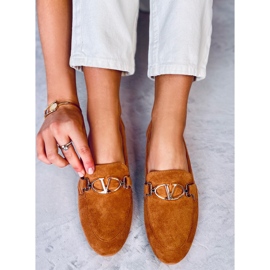 Mocassins de mulher Fred Camel castanho 1