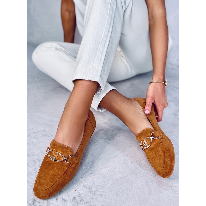 Mocassins de mulher Fred Camel marrom 2