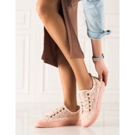 Tênis feminino Big Star Openwork JJ274059 rosa 1