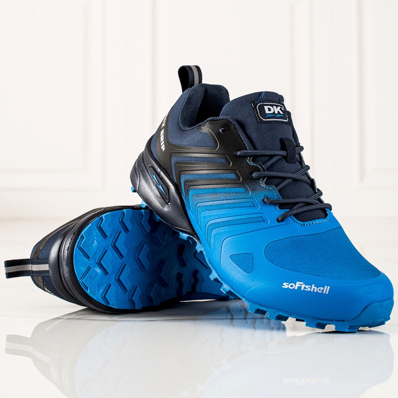 Sapatos de trekking DK preto azul 2