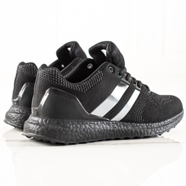 DK Calçados esportivos masculinos com tiras preto 1