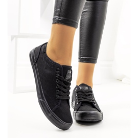 Tênis feminino Big Star Black JJ274066 preto 2