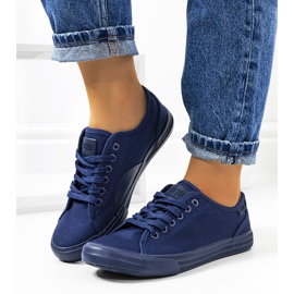 Tênis feminino Big Star azul marinho JJ274067 2