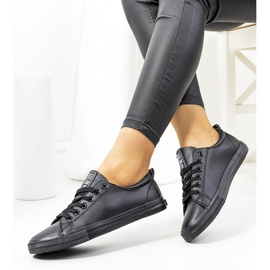 Tênis preto feminino Big Star JJ274312 1