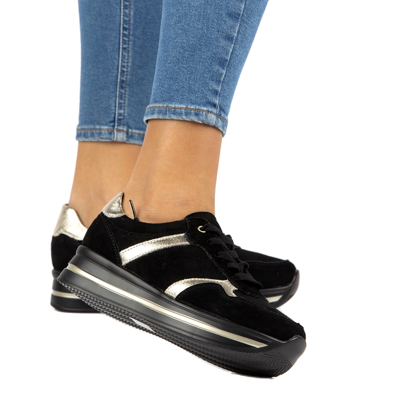 Tênis couro camurça Filippo DP2004 / 21 preto 4