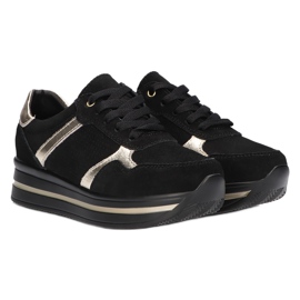 Tênis couro camurça Filippo DP2004 / 21 preto 3