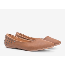 Bailarinas preto fosco com tachas Doyer St. bege multicolorido 1