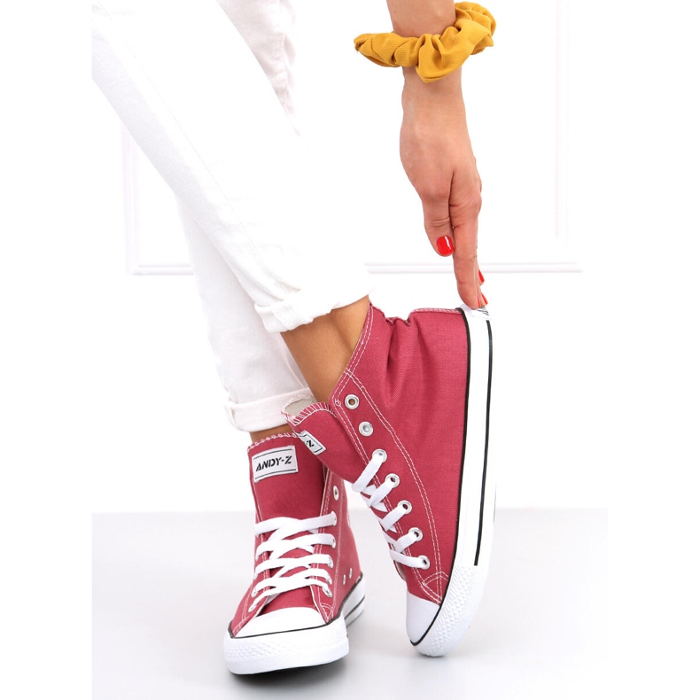 Inga Blush Tênis cano alto rosa 2