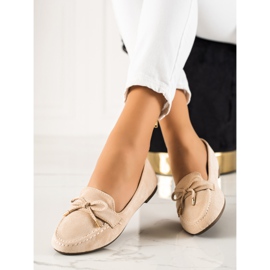 TRENDI Mocassins bege com laço 2 TRENDI Mocassins bege com laço 2