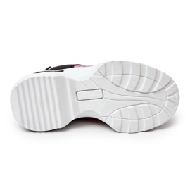 FR1 Sapatos esportivos Gabbie pretos de couro de cobra rosa 1