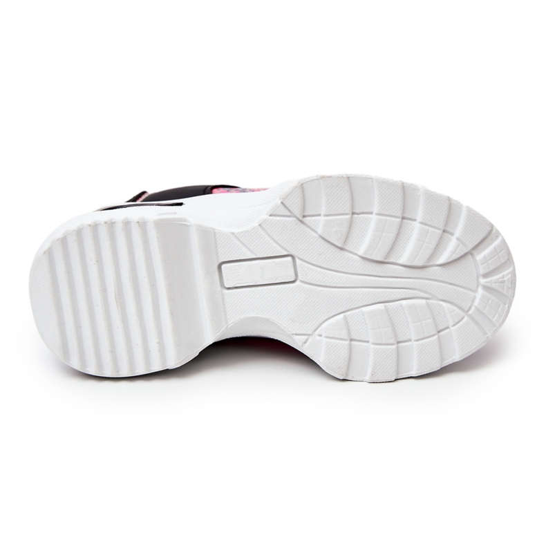 FR1 Sapatos esportivos Gabbie pretos de couro de cobra rosa 1