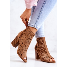 FB1 Botas a céu aberto em um pós-camelo Brittany castanho 2 FB1 Botas a céu aberto em um pós-camelo Brittany castanho 2