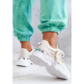 Tênis em uma sola maciça bege seu estilo 1